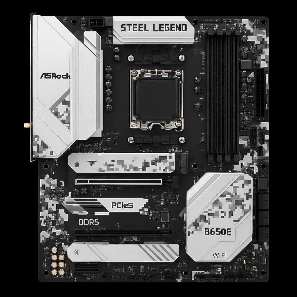 Top 10 Gaming Motherboards - ASRock B650E Steel Legend WiFi