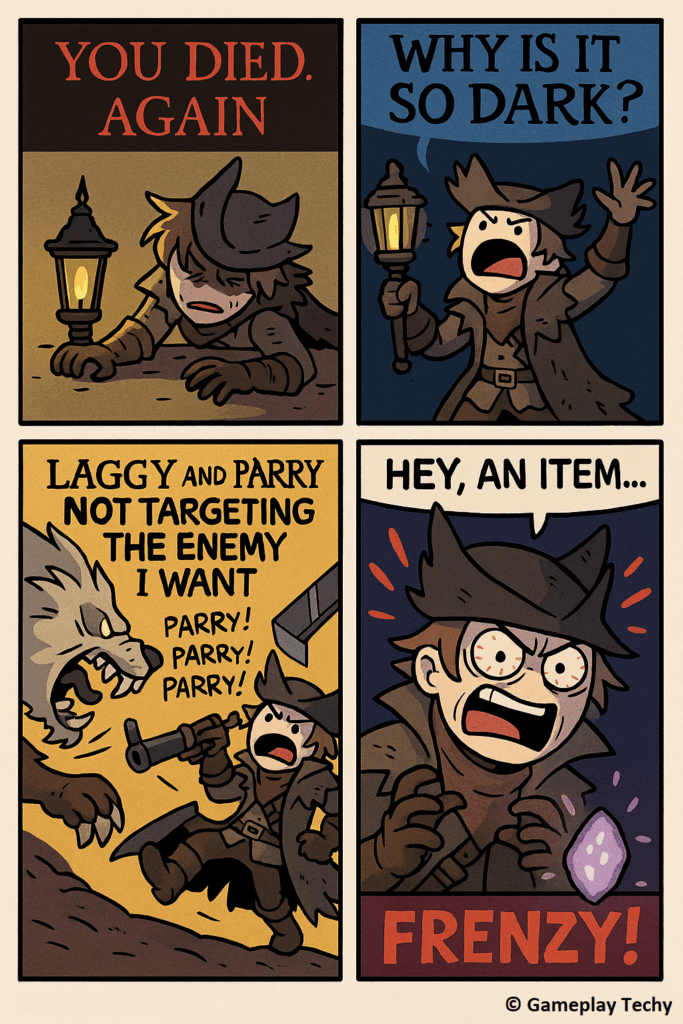 Gameplay Techy - Bloodbounre PS5 remaster comic --WHY IS IT SO DARK--
