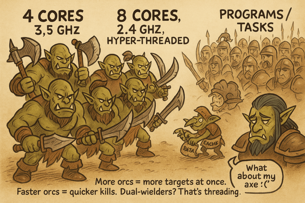 How does a processor work, orc analogy